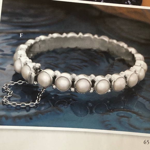 Rare Silpada Sterling Silver Freshwater Pearl Sunken Treasure Bracelet B2909 - Picture 11 of 16